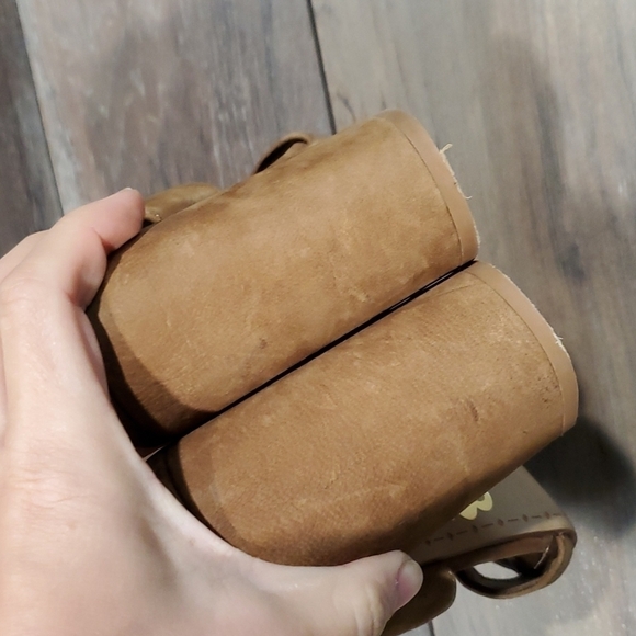 Gianni Bini Women Leather ankle strap  block heels shoes sandals - Picture 7 of 12